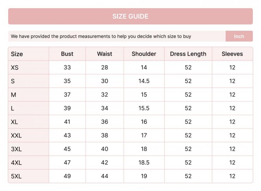 size chart image