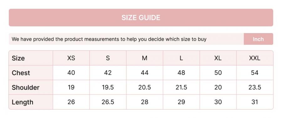 size chart image